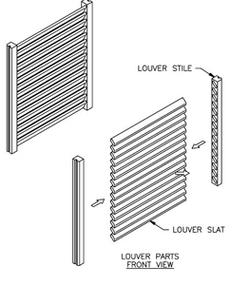 LOUVER PANEL KIT MAPLE