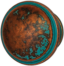 BUTTON KNOB RUSTIC COPPER