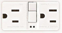 REC DOBLE BLA 15A 125V GRO FAULT