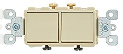 SWITCH DOBLE IVORY TIPO DECORA