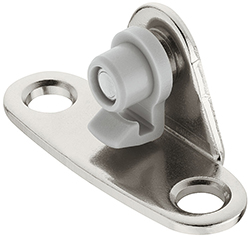 DUO NIP ALUMINUM BRACKET SILVER