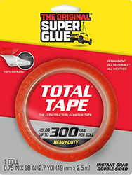 TAPE DOBLE ROJO 3/4 X 98 PLG