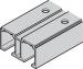 DOUBLE RUNNING TRACK ALUM 6000MM