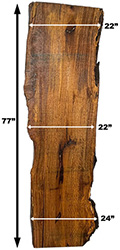 SLAB LAUREL 1.5"X22" A 24"X77"