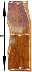 SLAB SAMAN 2 3/4"X32''X95"