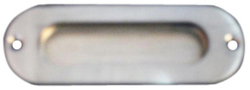 FINGER PULL OVAL 1 5/8X4 5/8 SS