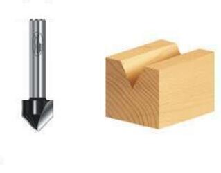 T V GROOVE 60 DEG 1/4S 1/2D