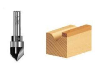 T V GROOVING B/B 90 DEG 1/4S