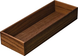 CUTLERY BOX 1 FINELINE WALN