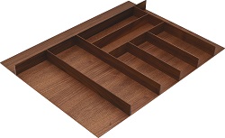 CUTLERY TRAY LARGE WALNUT 702MM
