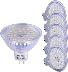 BOMB LED MR16  3W 120V 5K WHITE