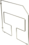 TRAY DIVIDER 18" FROSTED NICKEL