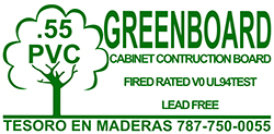 PVC   3/8 .55 GREEN BOARD